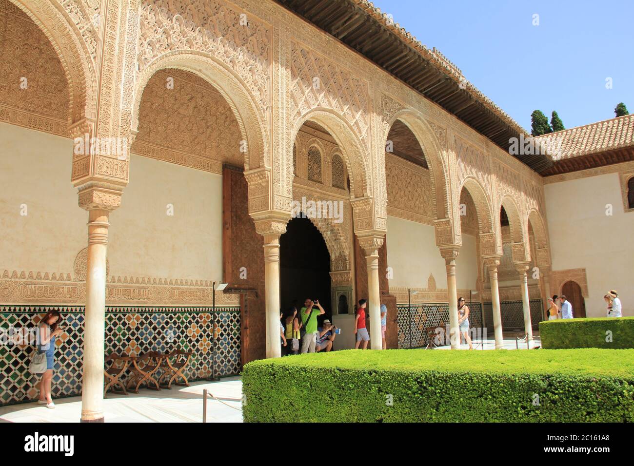 Die Alhambra ein Palast und Festungskomplex in Granada Stockfoto