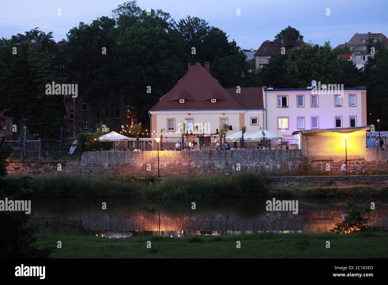 Sky & Sand Saisoneröffnung Stadtstrand Görlitz-Zgorzelec 12.6.2020 Stockfoto