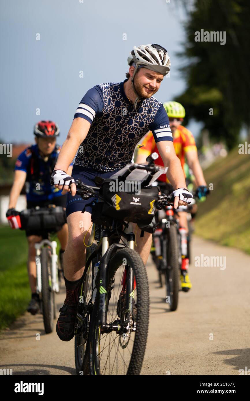 Erholung Fahrrad Rennen in sonnigen Tag Stockfoto