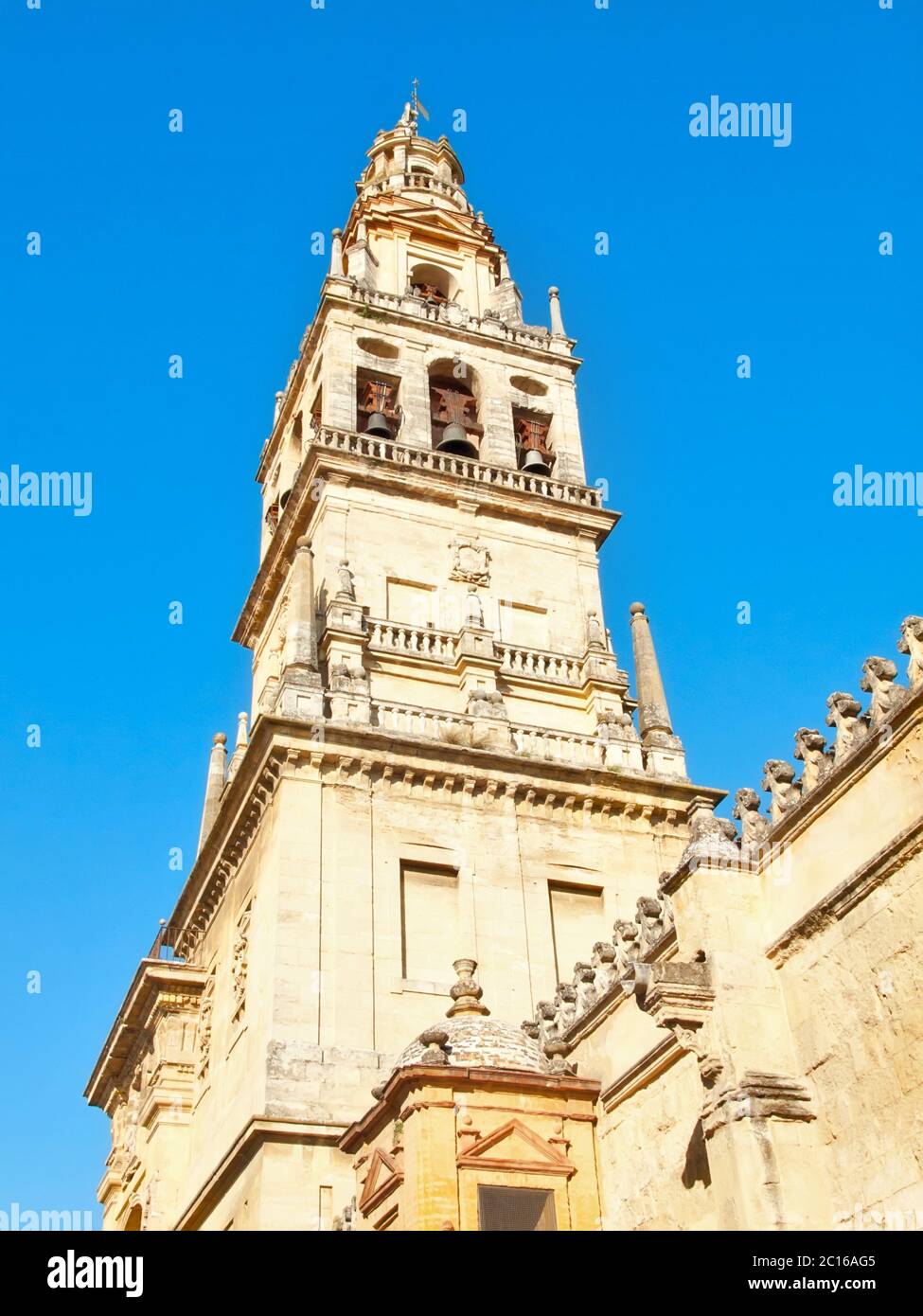 Glockenturm der Moschee von Cordoba - Spanien Stockfoto