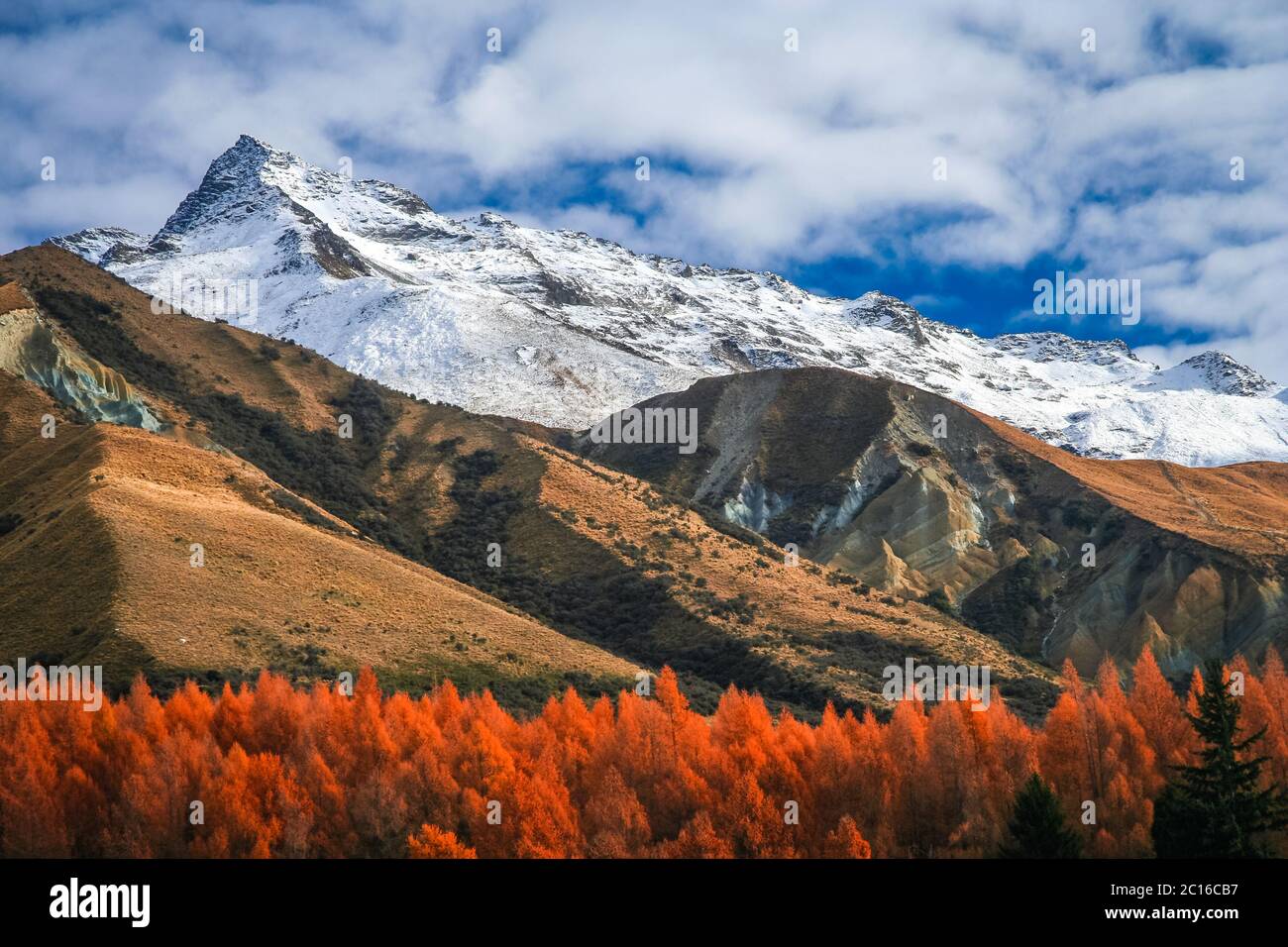 Neuseeland Bergwelt Stockfoto