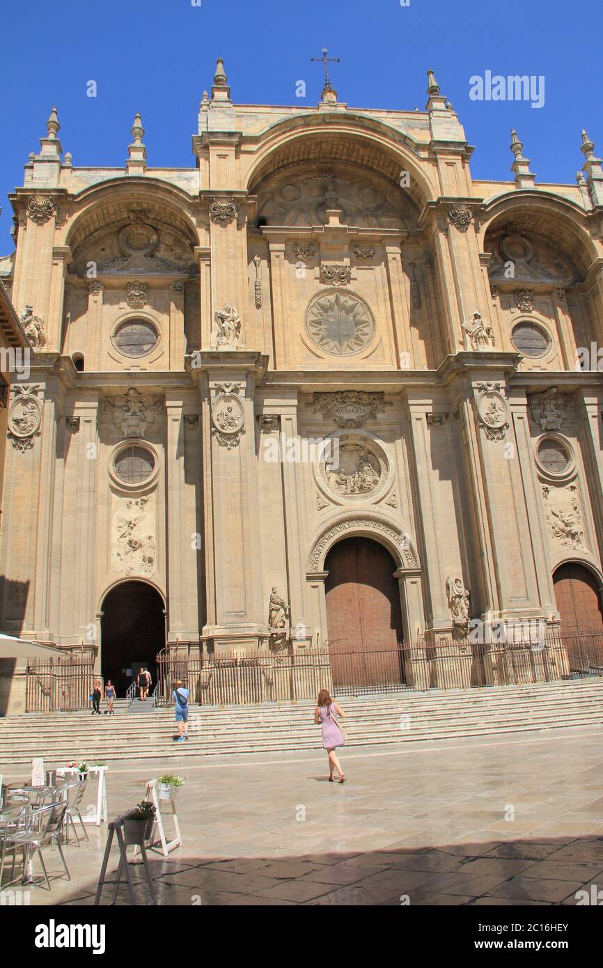 Kathedrale von Granada in Spanien Stockfoto