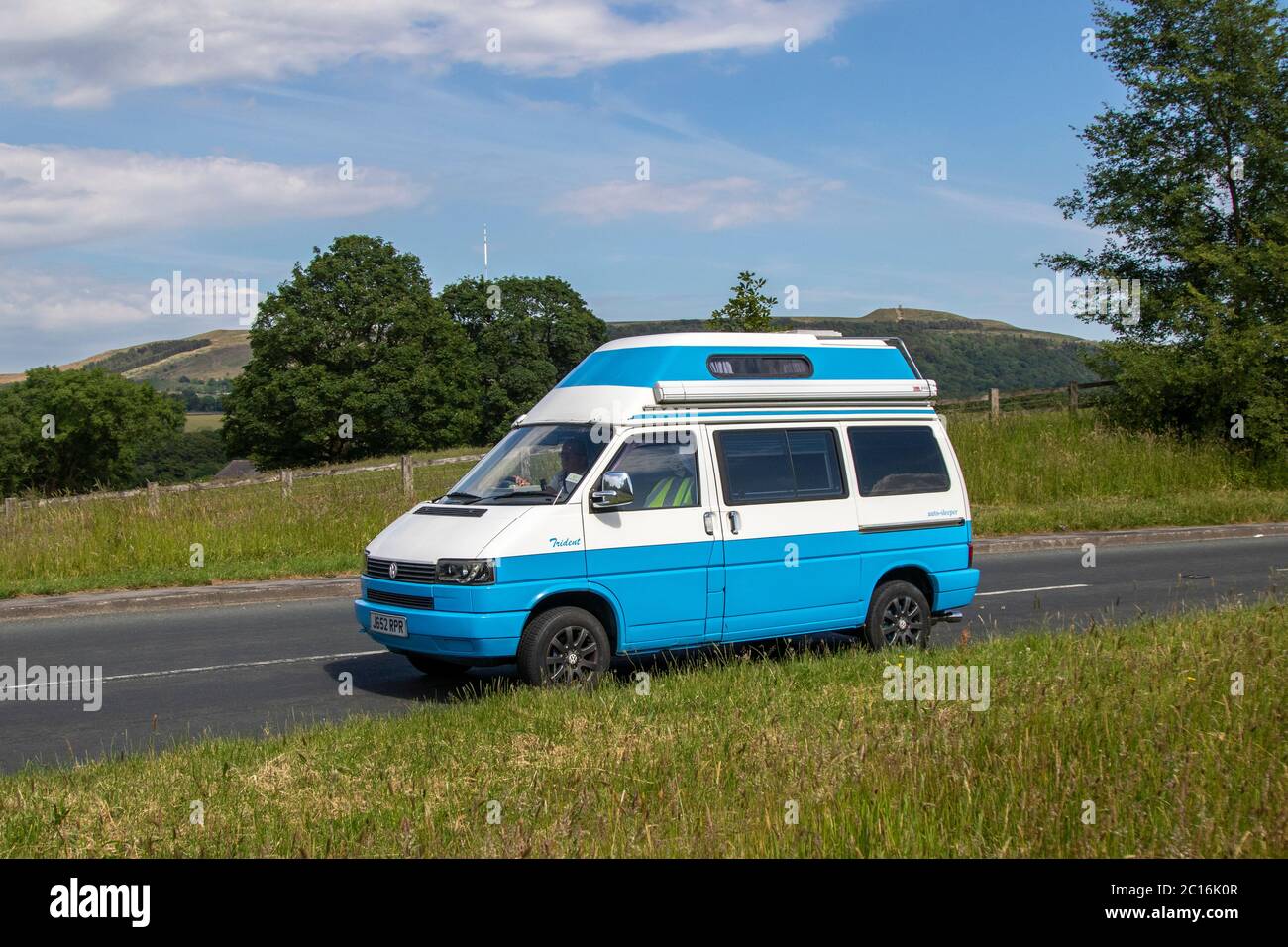 1992 90s VW Volkswagen Transporter 57 D SWB Auto-Sleeper; Touring Caravans und Reisemobile, Campervans, Wohnmobil-Freizeitfahrzeug, Familienurlaub, Caravanette Urlaub, Caravan Urlaub, Leben auf der Straße, Stockfoto