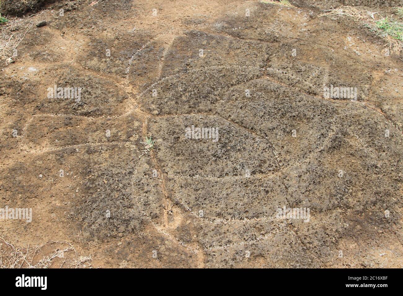 Rhu Tongariki Moai, Osterinsel Stockfoto