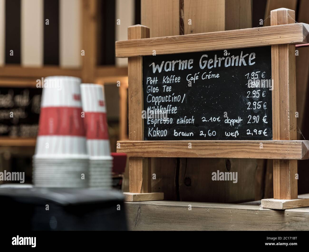 Warme Getränke Stockfoto