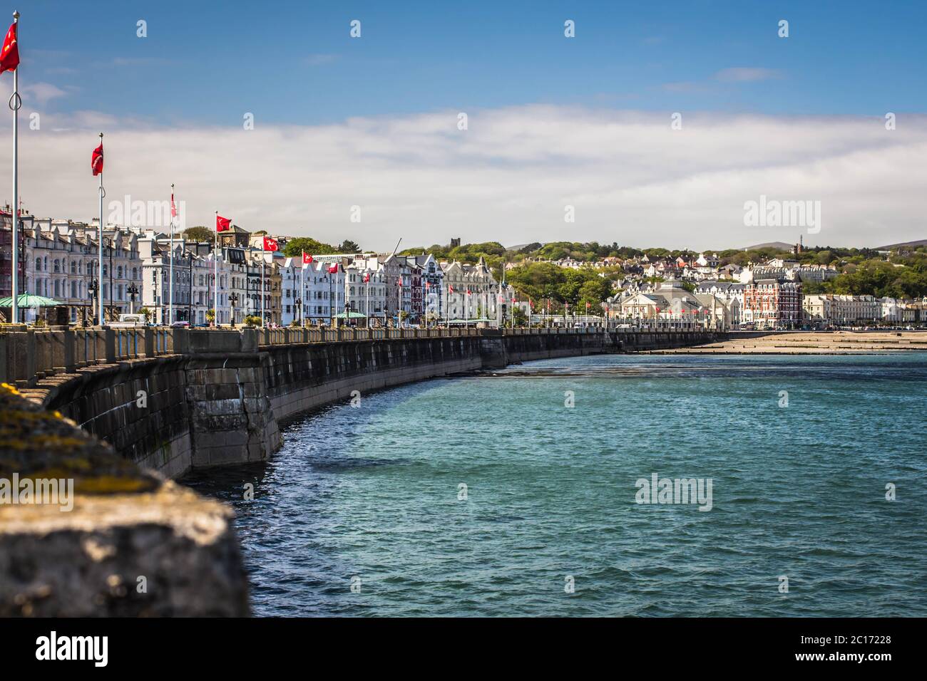 Douglas Promenade. Isle of man Stockfoto