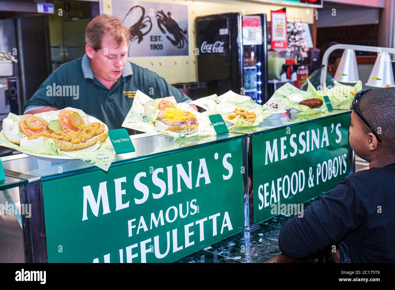 Louisiana New Orleans Hafen von New Orleans, Riverwalk Unterhaltung, Shopping Shopper Shop Geschäfte Markt Kauf Verkauf, Geschäfte Geschäfte Business Unternehmen, Stockfoto