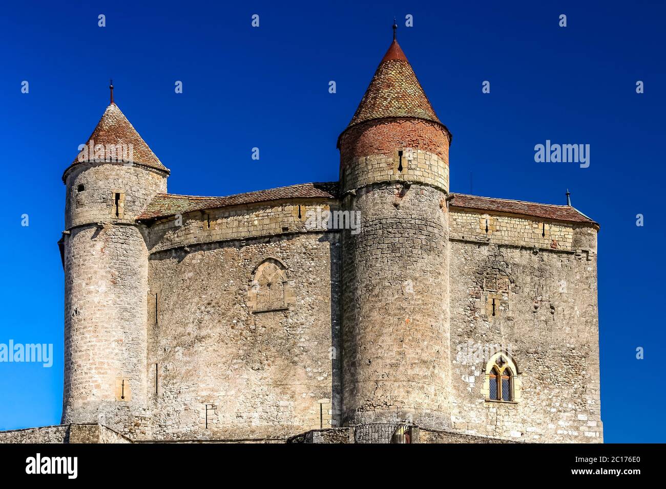 Kleine Schweizer Schloss Stockfoto