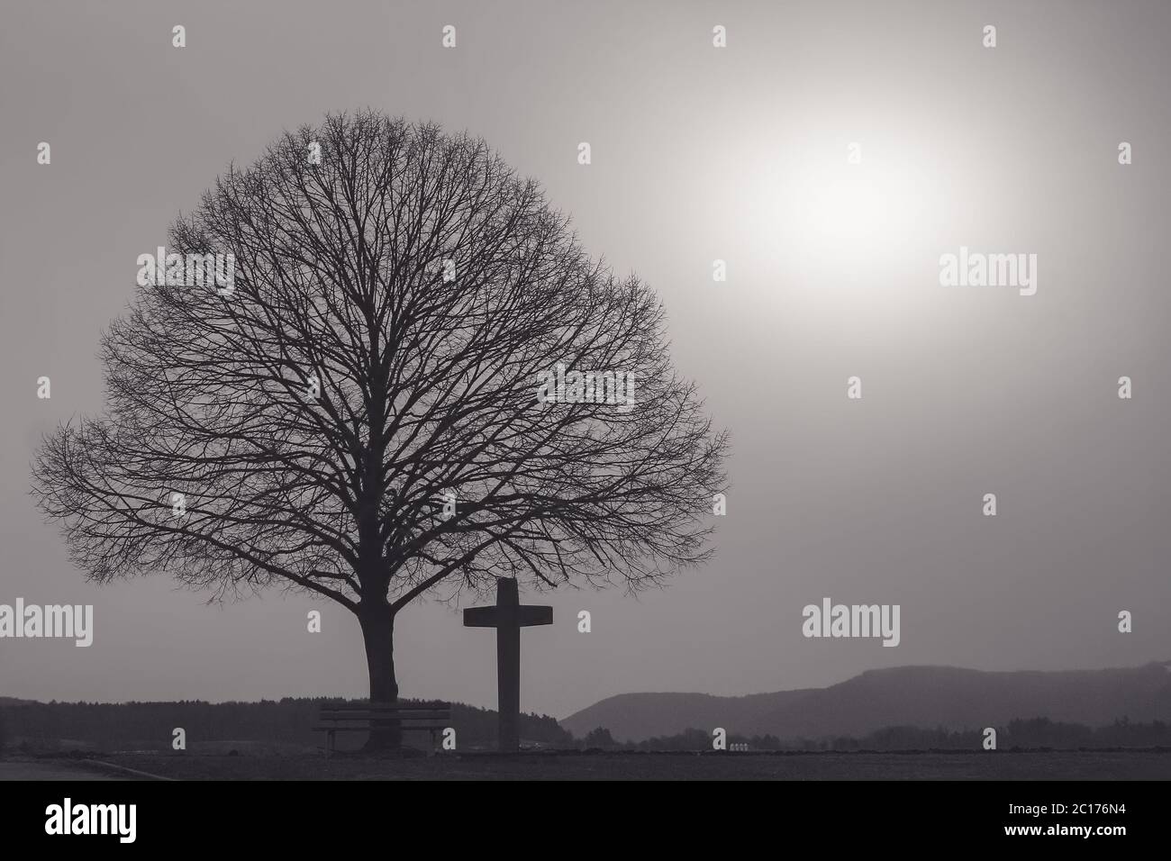 Trauer und Erinnerung Stockfoto