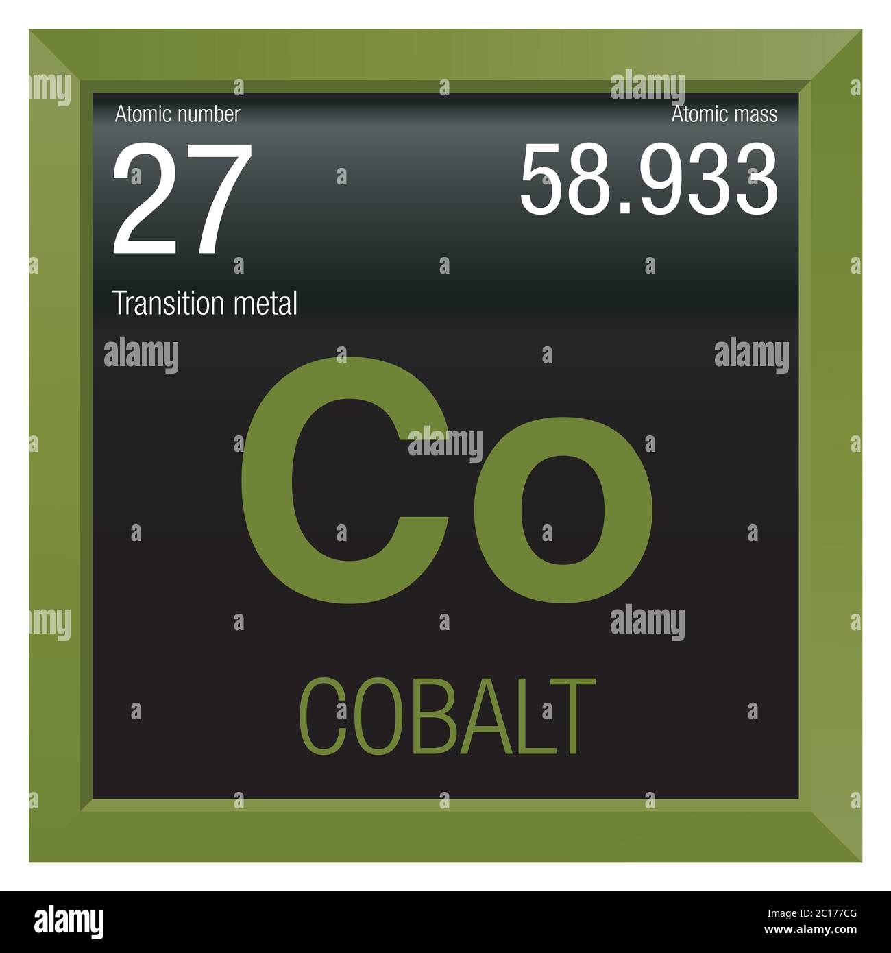 Chemisches Zeichen Für Kobalt Kobalt Symbol Stockfotos und -bilder Kaufen - Alamy