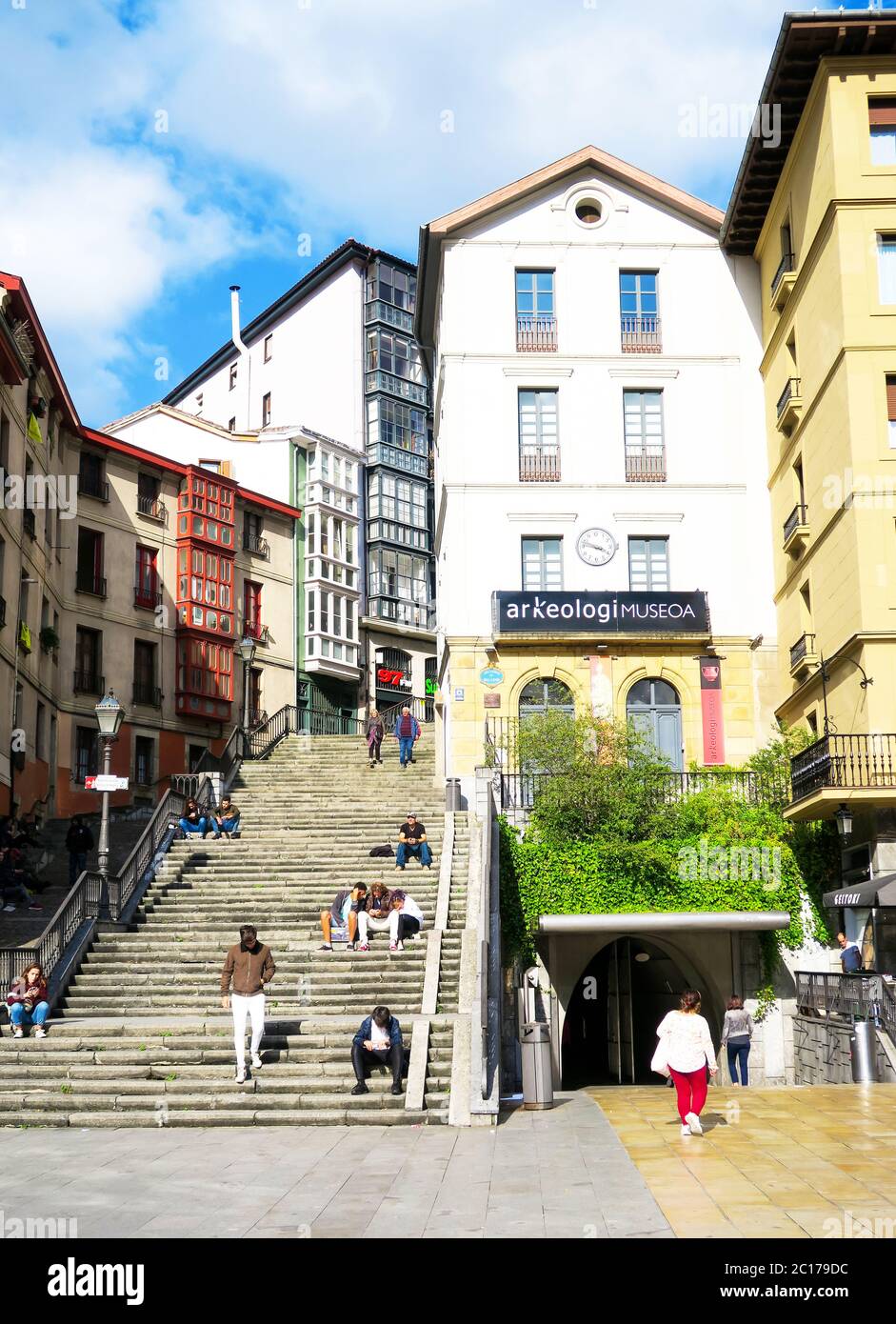 Archäologiemuseum in Bilbao, Spanien. Stockfoto