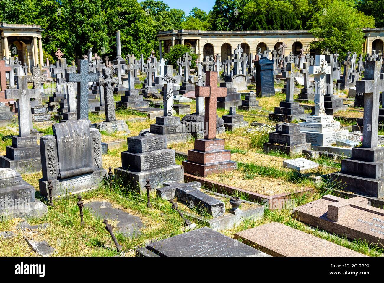Brompton Cemetery in London, UK Stockfoto