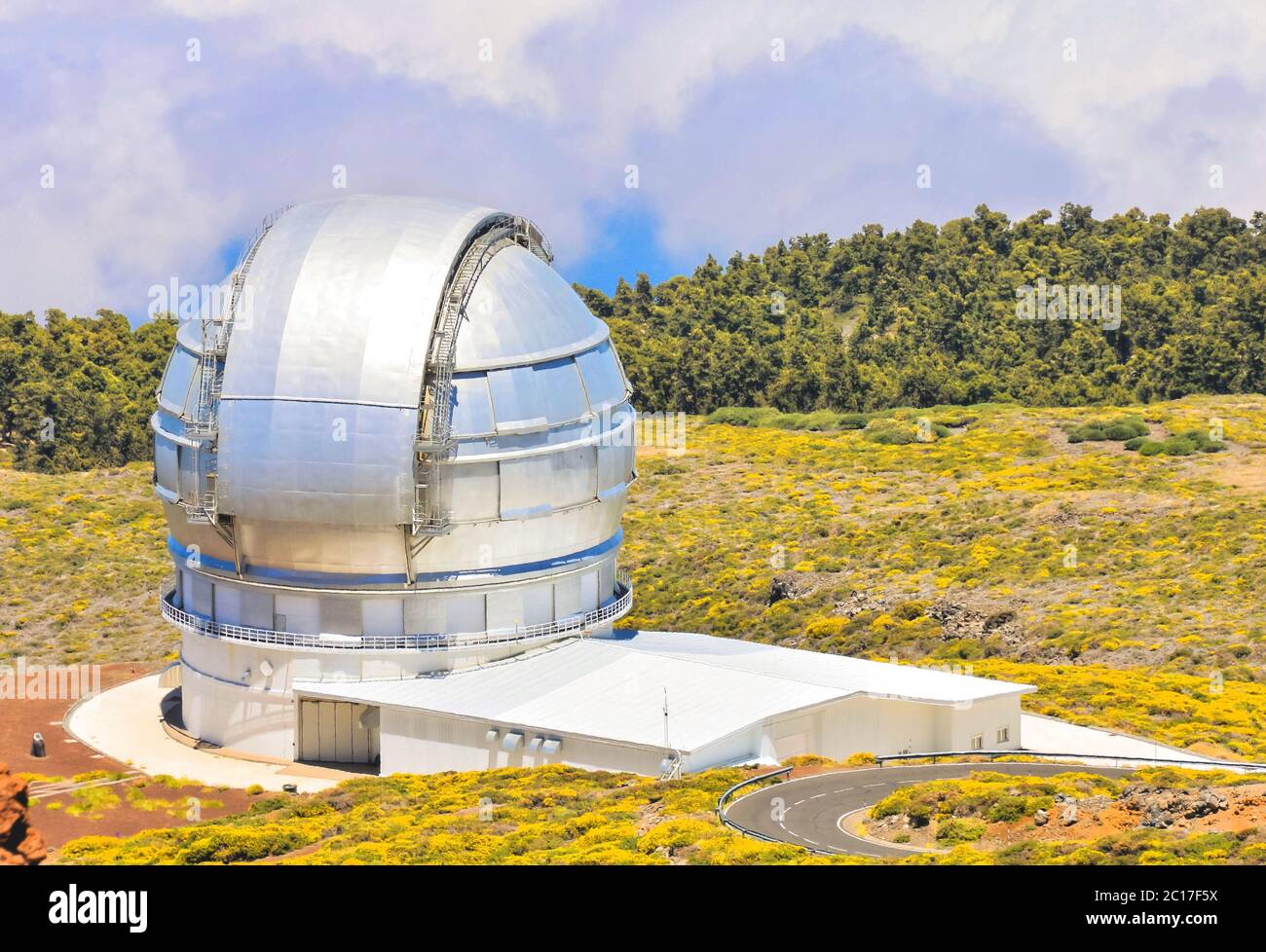 Astronomisches Observatorium Teleskop Stockfoto