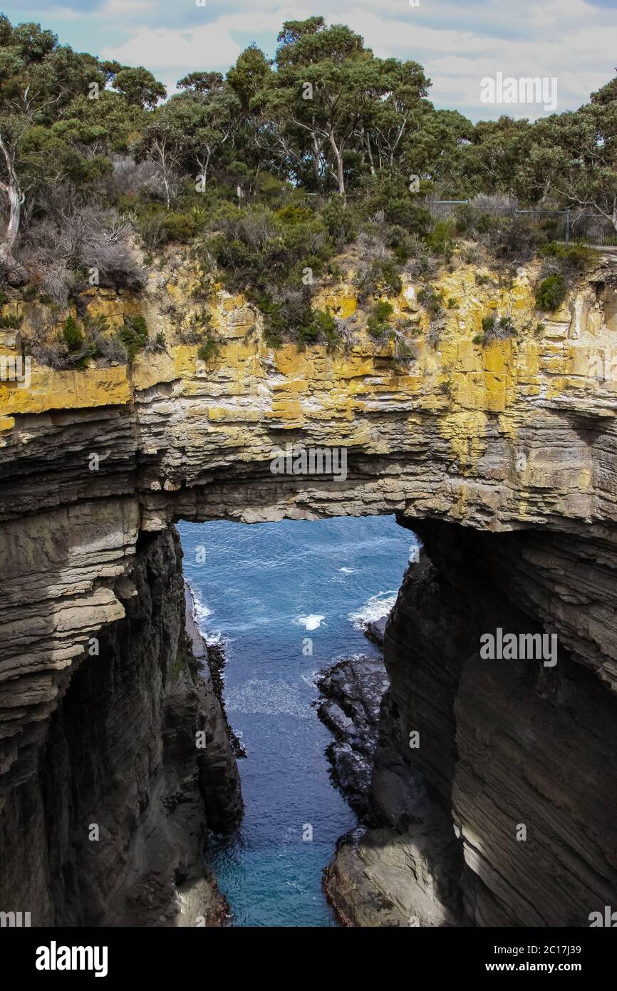 Tasman Arch an Eaglehawk Neck, Tasmanien, Australien Stockfoto