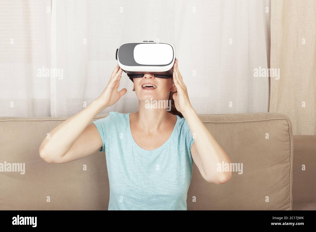 Virtual Reality Game Stockfoto