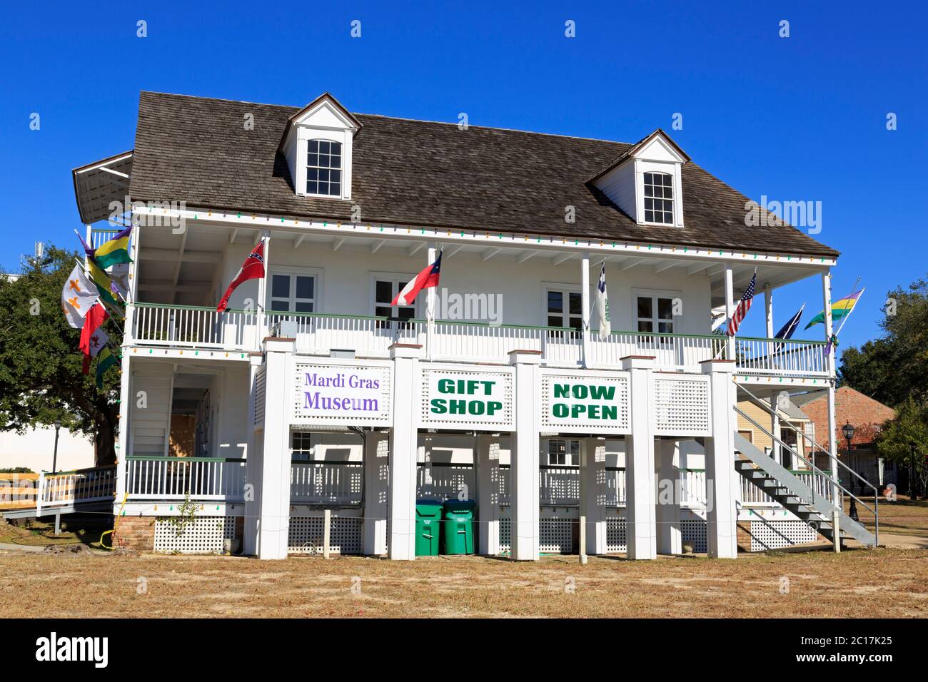 Mardi Gras Museum, Mary Mahoney Walkway Historic District, Biloxi, Mississippi, USA Stockfoto