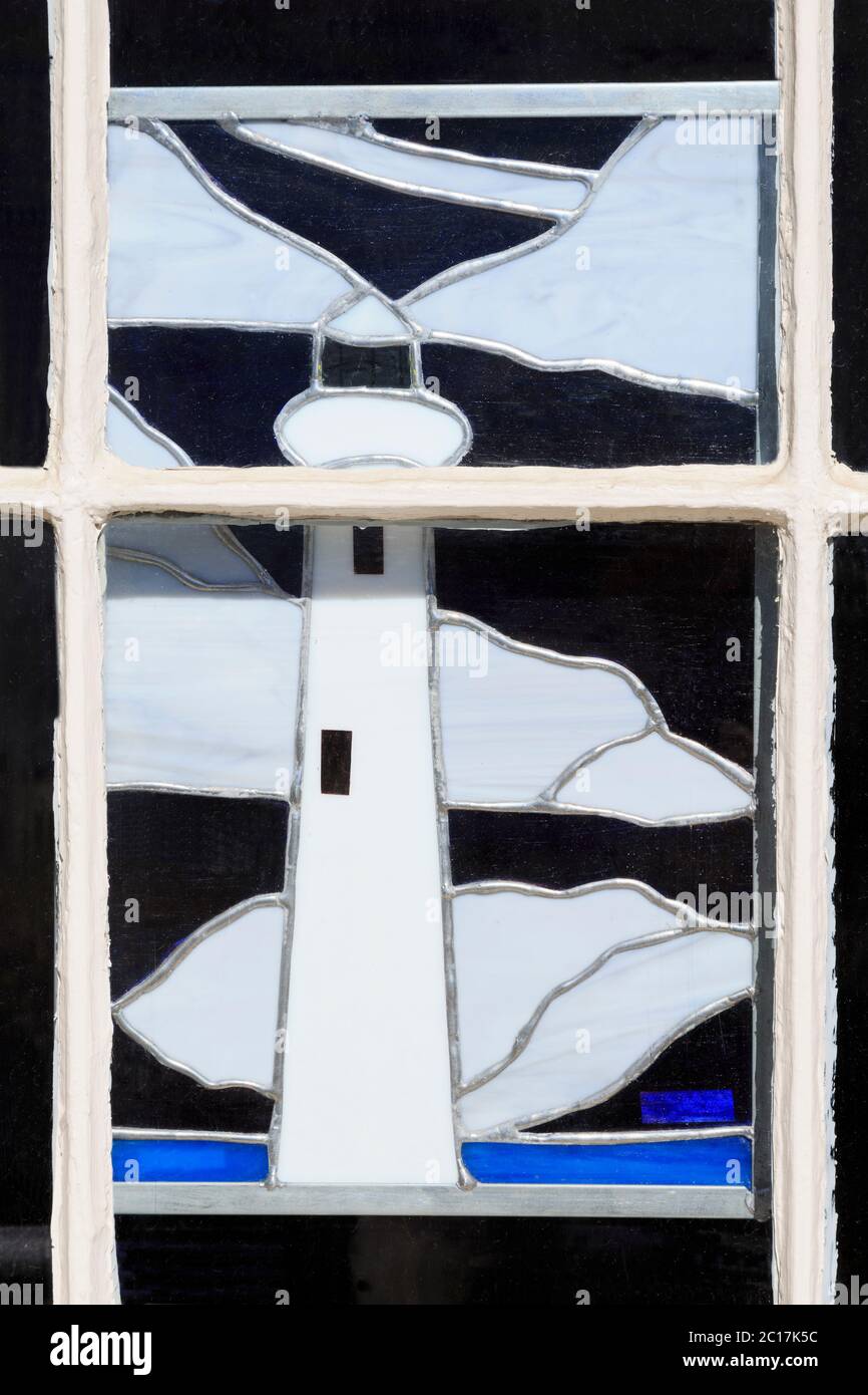 Fenster im Mary Mahoney Walkway Historic District, Biloxi, Mississippi, USA Stockfoto