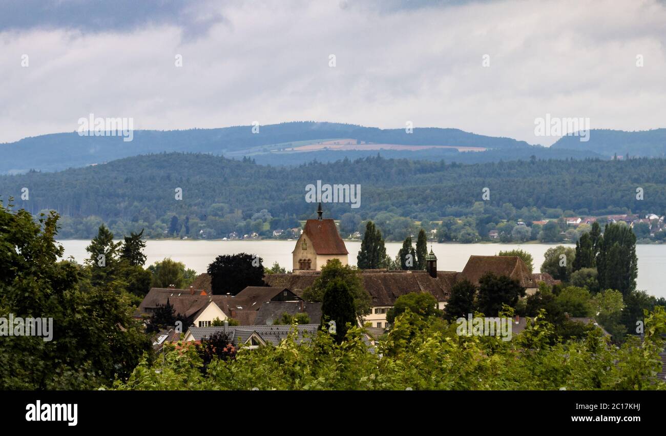 Insel Reichenau, Bodensee, Marienmünster, Bodensee, Deutschland, Juli Stockfoto