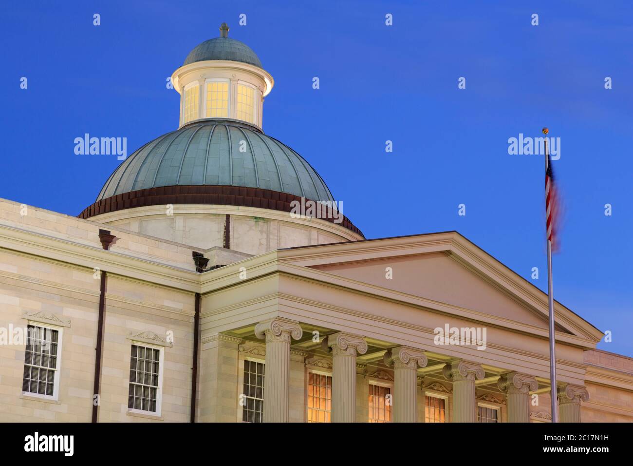 Altes Kapitolgebäude, Jackson, Mississippi, USA Stockfoto