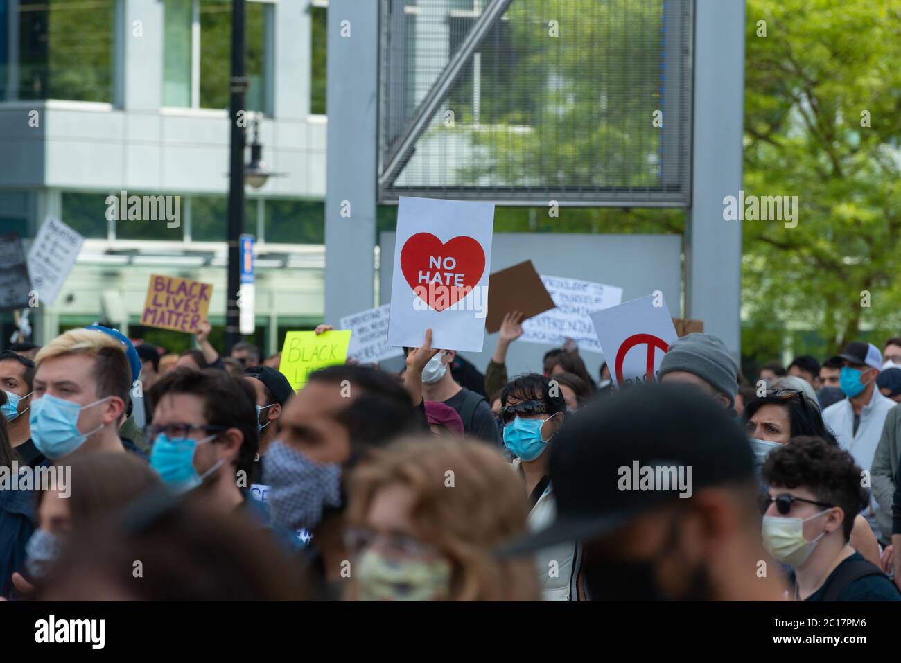 George Floyd Proteste, Vancouver, Kanada Stockfoto