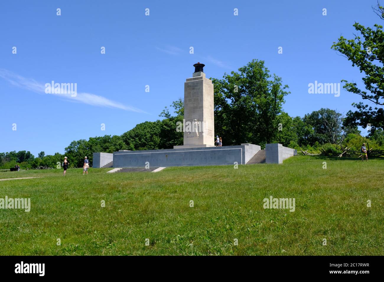 Ewiges Licht Friedensdenkmal in Gettysburg National Military Park Stockfoto