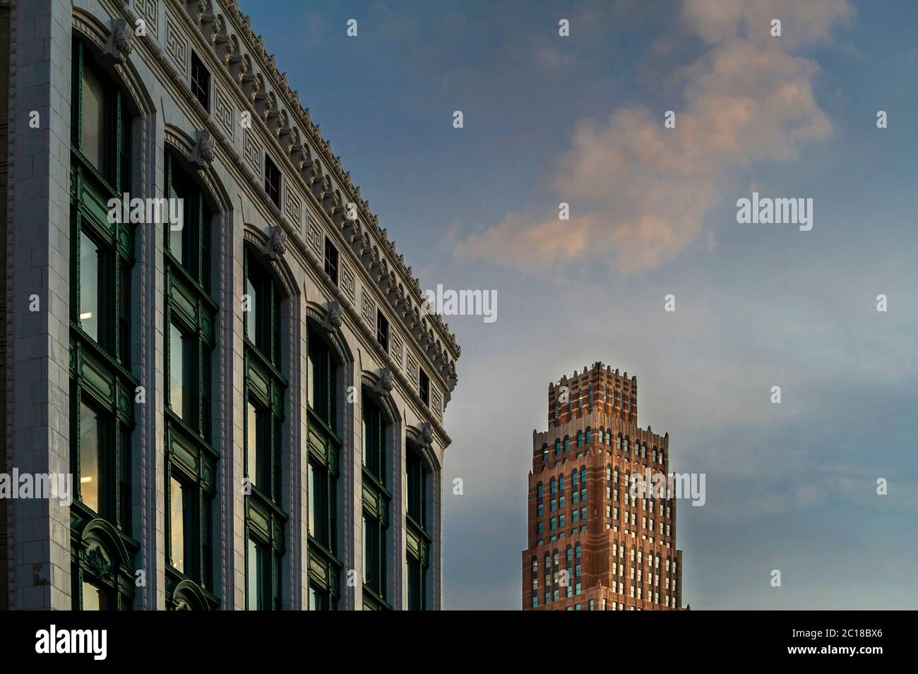 Downtown Towers in Detroit, MI Stockfoto
