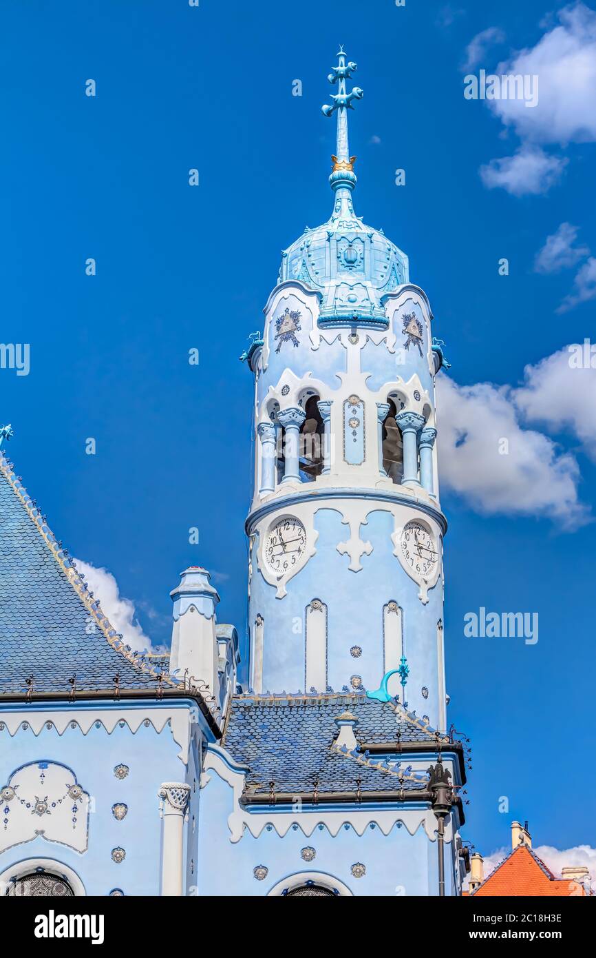 Blaue Kirche in Bratislava - Kirche der Hl. Elisabeth Stockfoto