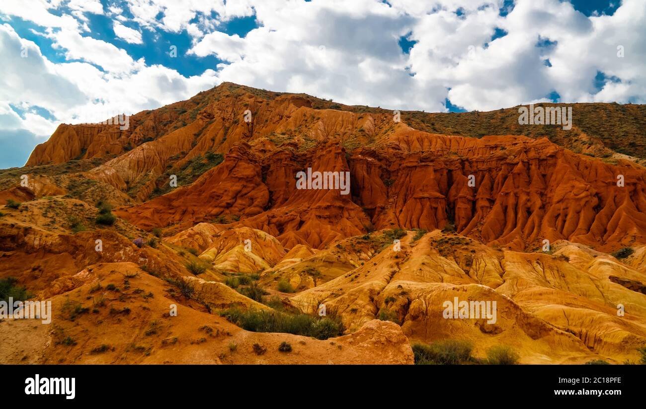 Panorama Von Skazka Aka M rchenschlucht Issyk Kul Kirgisistan 