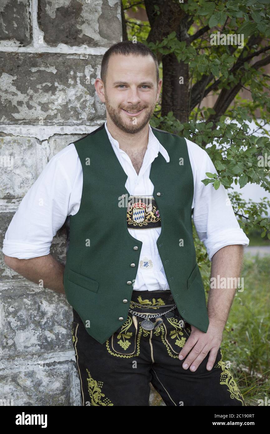 Bayerischer tradition Mann portrait Stockfoto