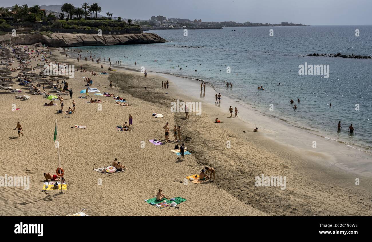Am Strand auf Teneriffa Stockfoto