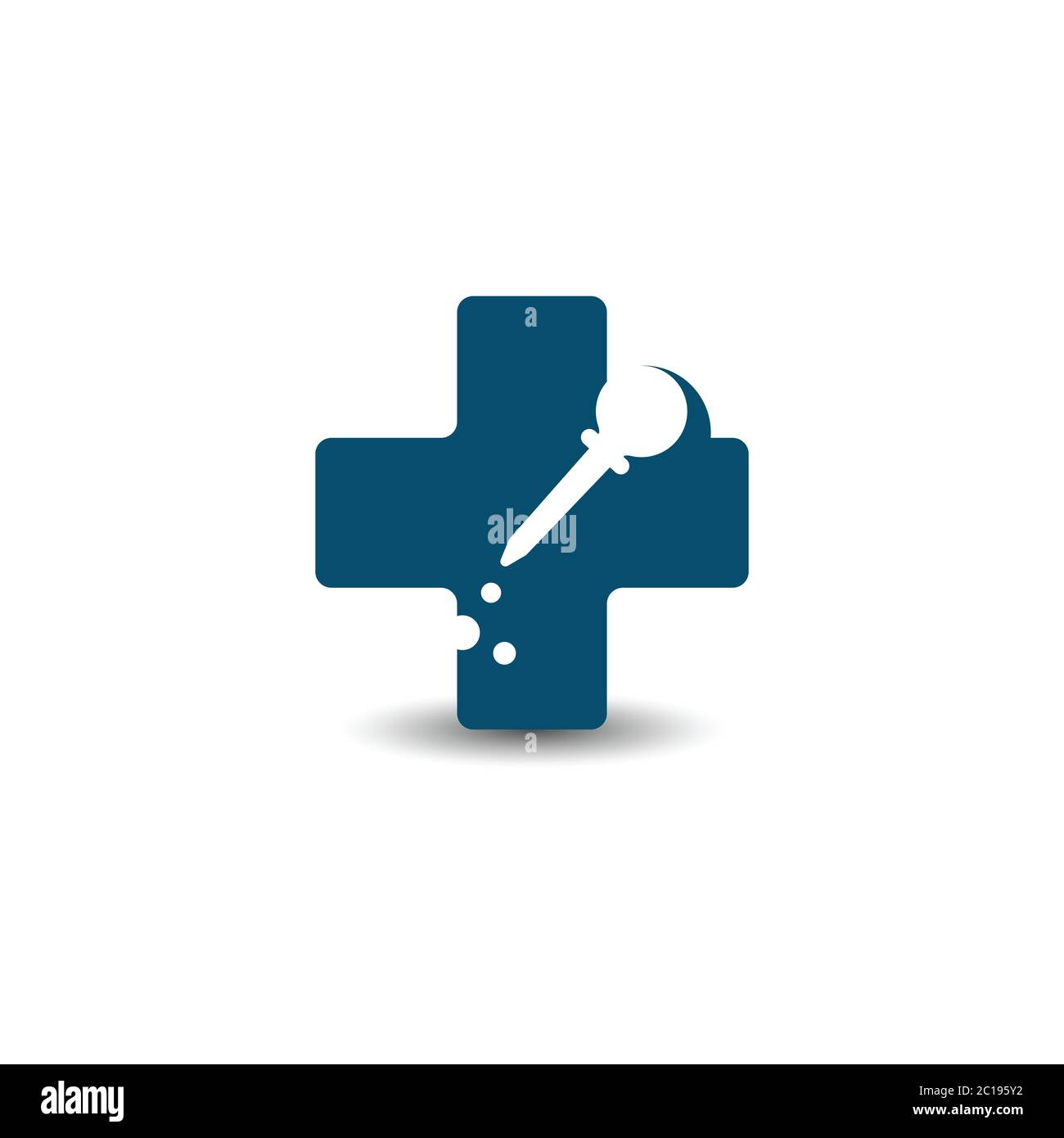 Medizinische Labore Wissenschaft Technologie Apotheke Logo Design Vektor Illustration Stock Vektor