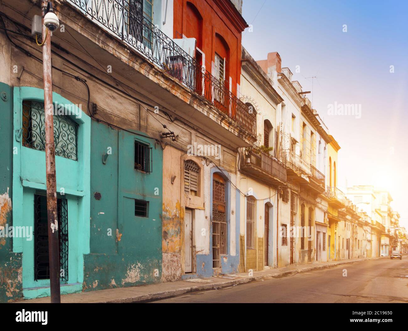 Kuba. Straßen der Altstadt von Havanna. Stockfoto