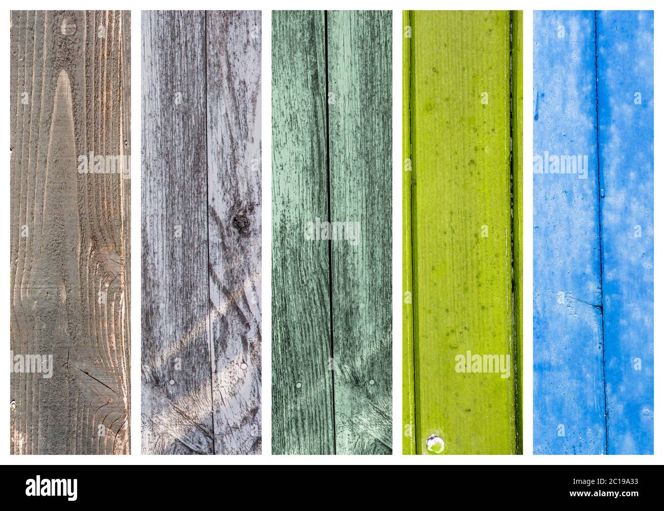 Coloureful Holz Collage, Bilder zusammengestellt bereit für Design Stockfoto