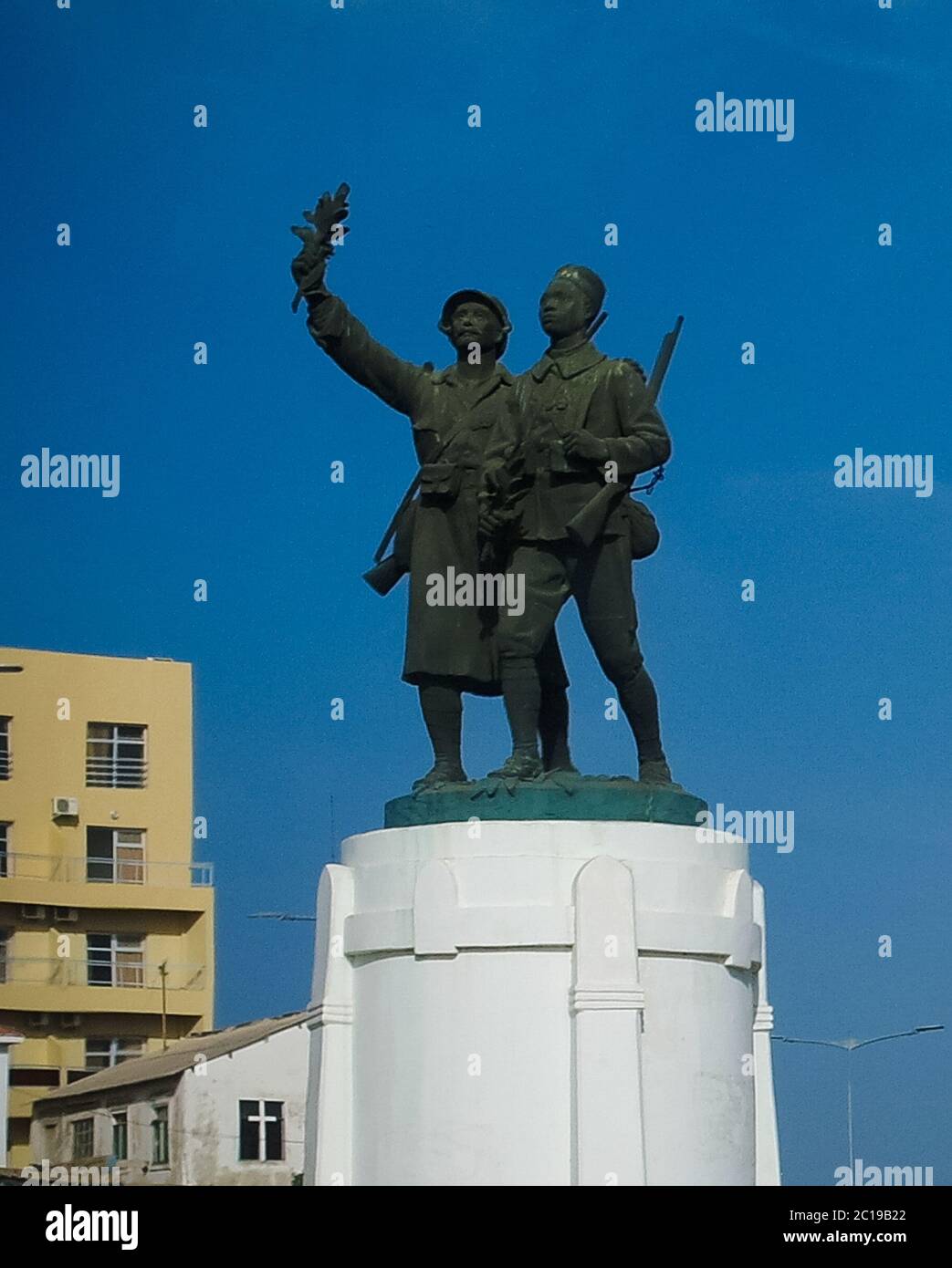 Denkmal für die Soldaten Frances und Senegales auf Skirmiser Platz, Dakar, Senegal Stockfoto