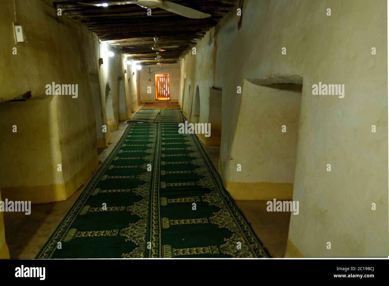 Innenansicht der Großen Moschee von Agadez, Niger Stockfoto