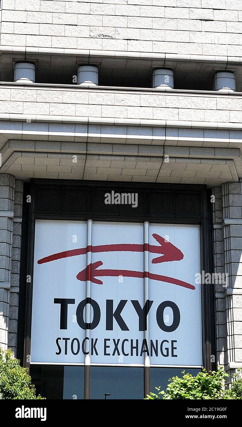 Börse in Tokio, Japan Stockfoto