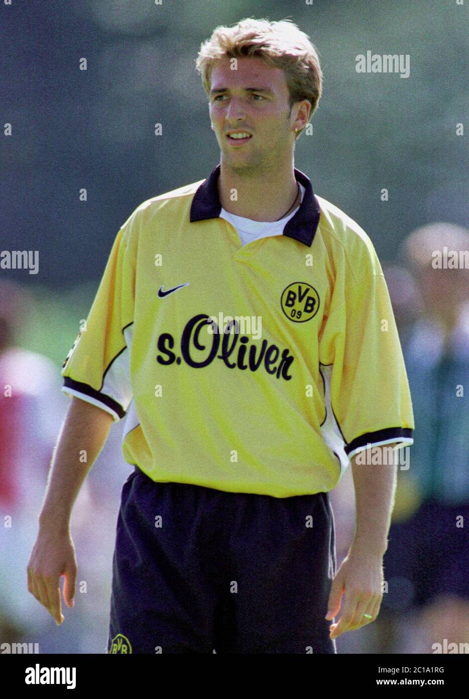 Dortmund Deutschland 8.8.1998, Fußball: Freundschaftsspiel Borussia Dortmund (BVB) gegen Ajax Amsterdam (Ajax) – Thomas HENGEN (BVB) Stockfoto