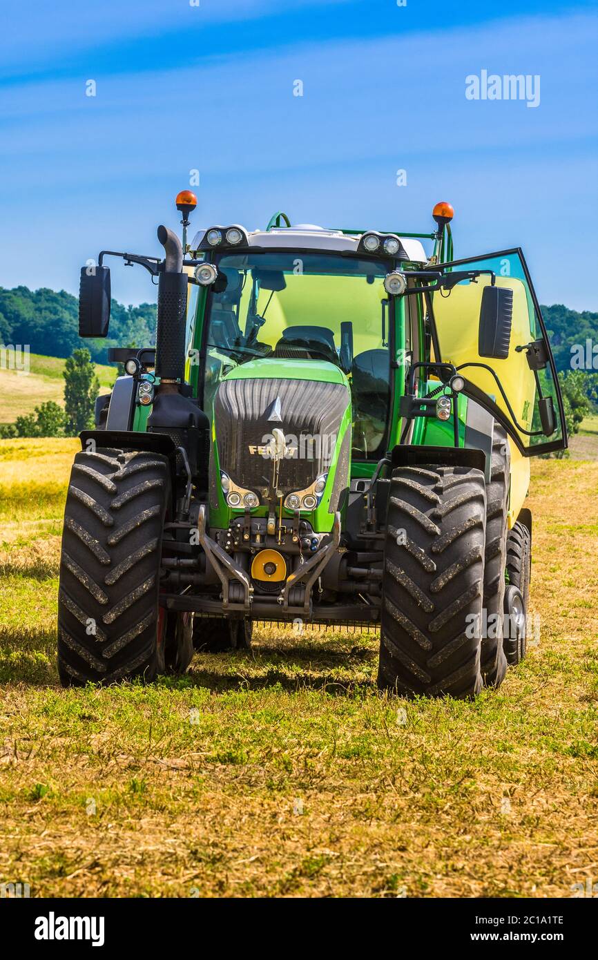 Fendt 939 Traktor - Frankreich. Stockfoto