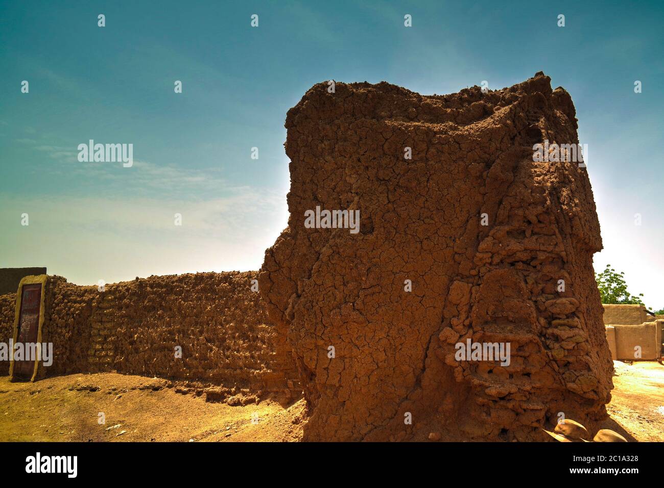 Ruinen der Stadtmauer in Zinder, Niger Stockfoto
