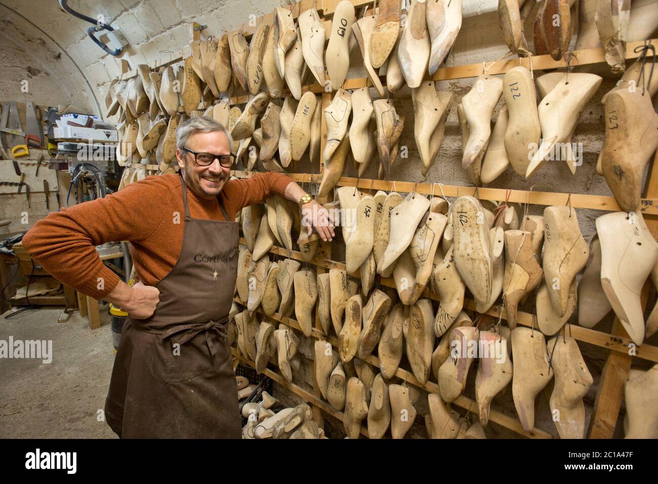 PIERRE CORTHAY SCHUHMACHER Stockfoto