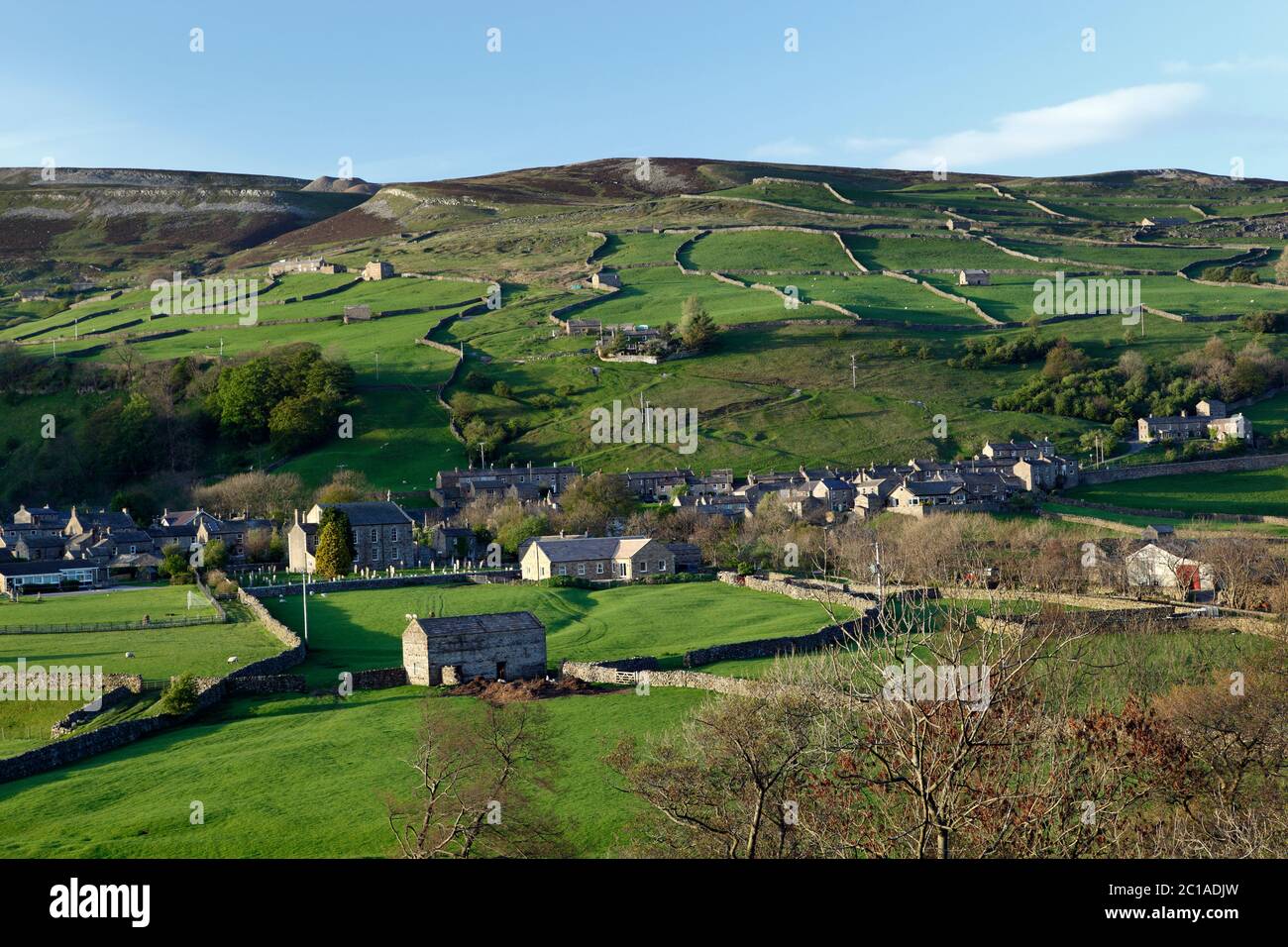 Dorf Gunnerside in Yorkshire Dales National Park, Gunnerside, North Yorkshire, England, Vereinigtes Königreich, Europa Stockfoto