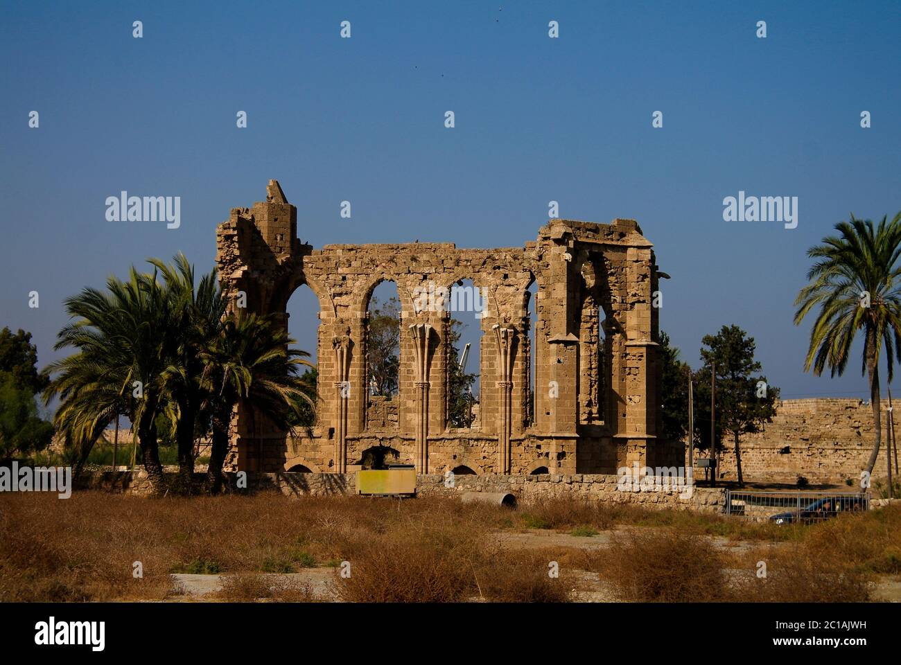 Die Ruinen der Kirche St. Georg der Lateiner in Famagusta, Zypern Stockfoto