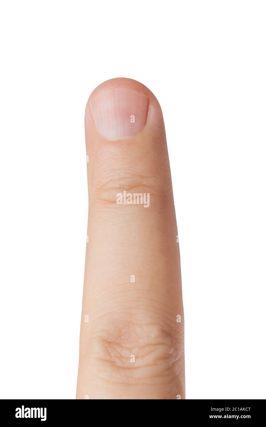 Makro des Fingers Stockfoto
