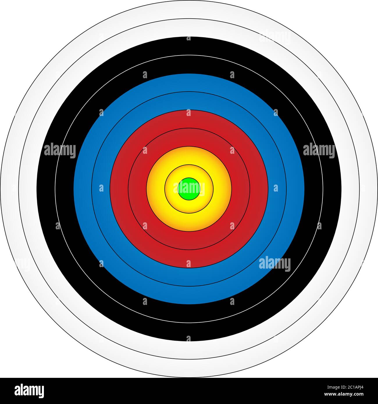 Bogenschießen Ziel, Vektor-Illustration Stock Vektor