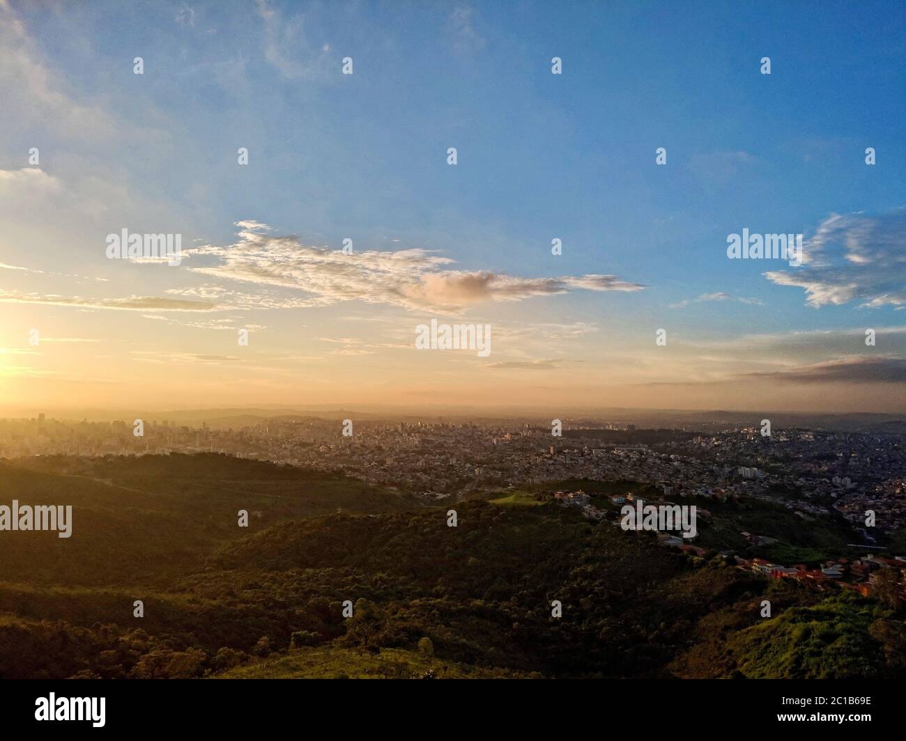 Blick von der Spitze der Stadt Belo Horizonte im Bundesstaat Minas Gerais Stockfoto