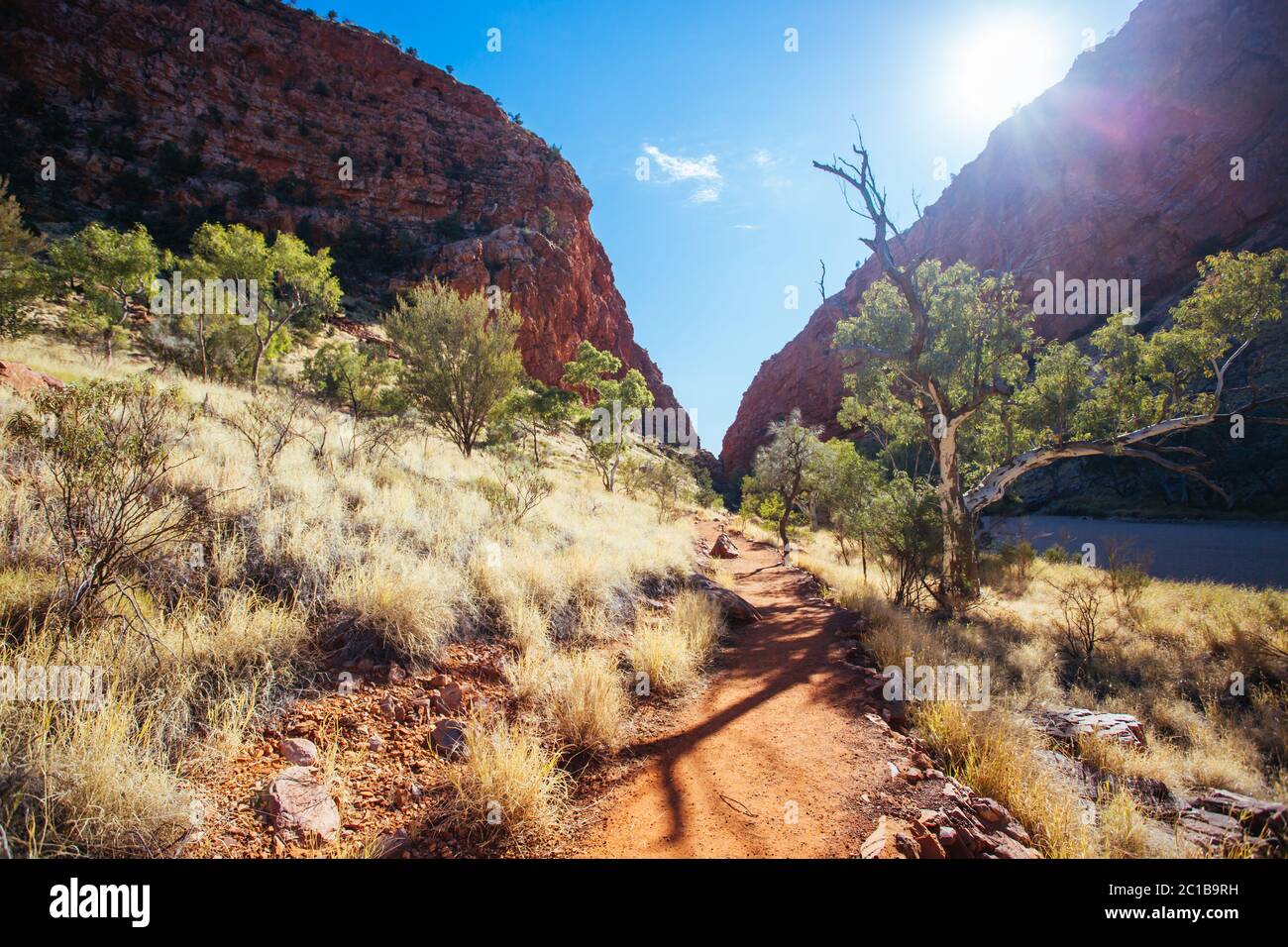 Simpsons Gap in der Nähe von Alice Springs in Australien Stockfoto
