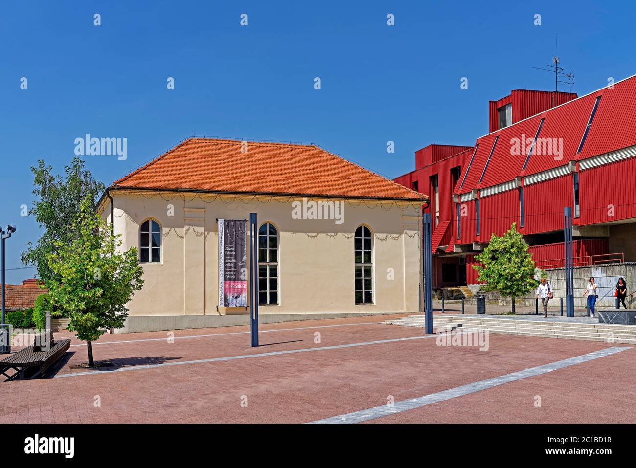 Synagoge, Sinagoga Lendava Stockfoto