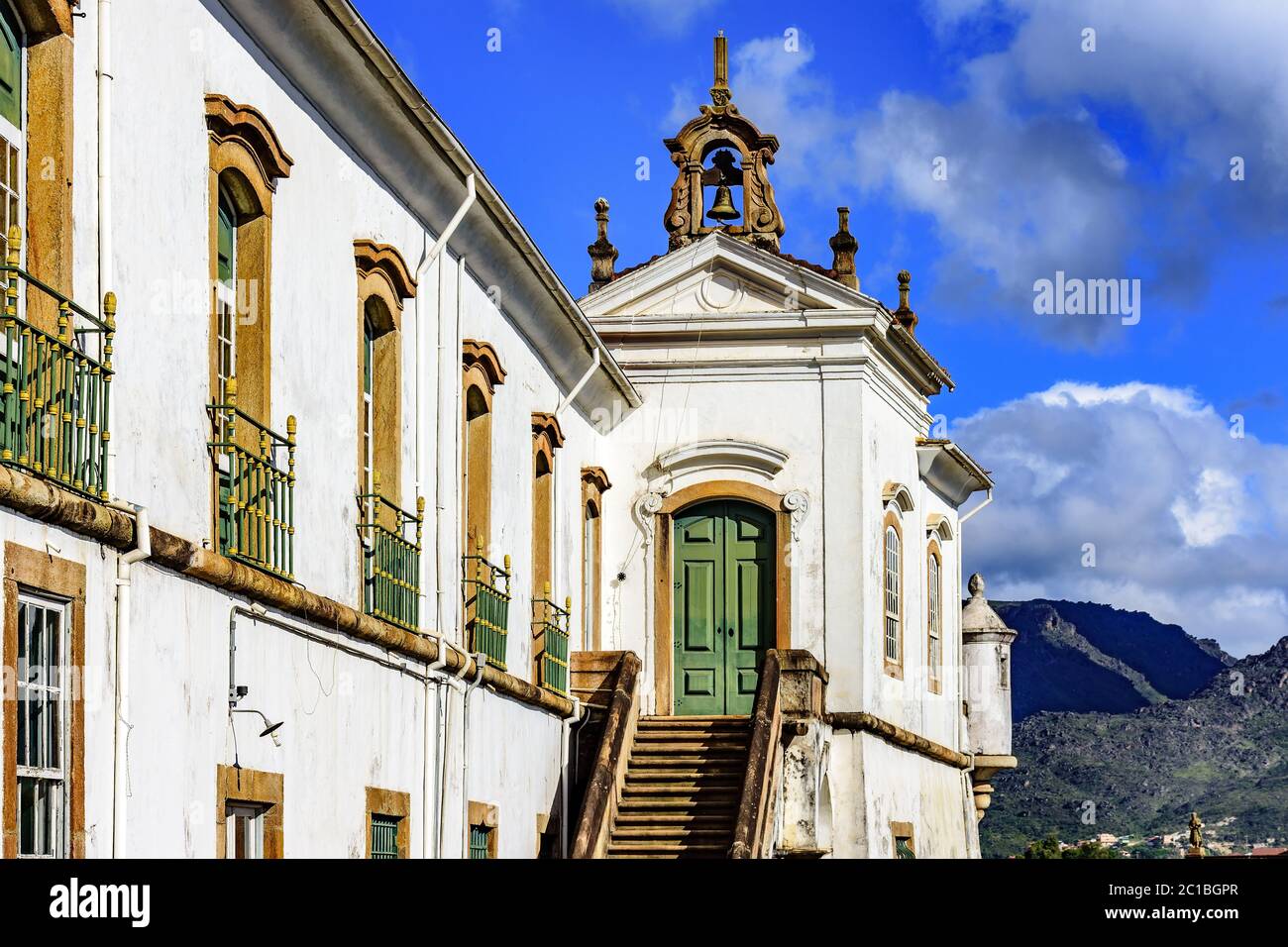 Alte und historische Kirche in Ouro Preto Stadt Stockfoto