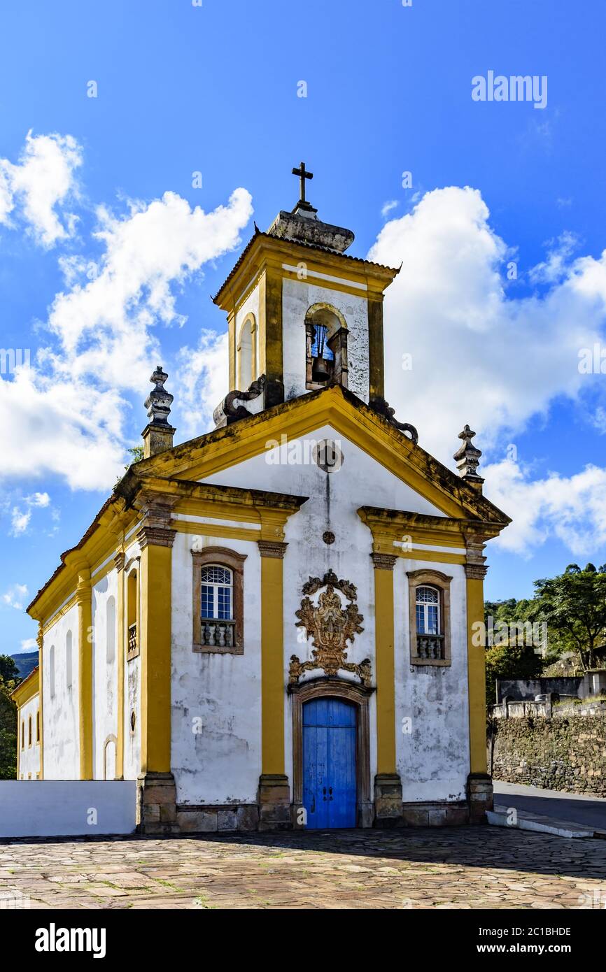 Alte katholische Kirche in Ouro Preto Stadt Stockfoto