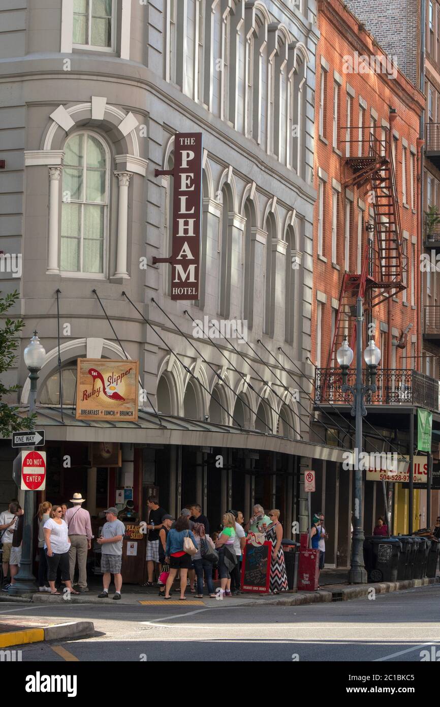 USA, Louisiana, New Orleans, The Pelham Hotel in Magazine Street Stockfoto